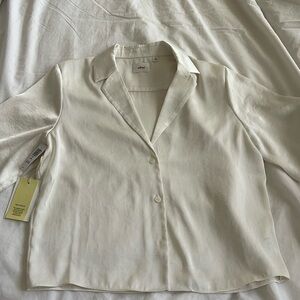 Aritzia Beso Satin Shirt
